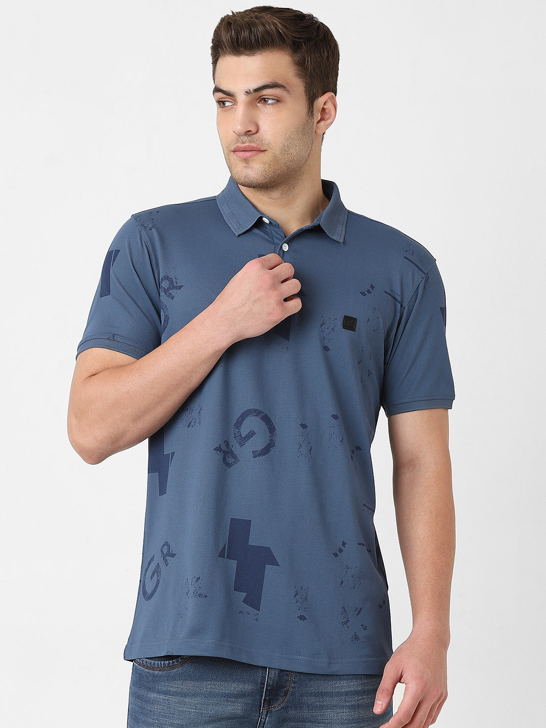 Men's Polo Printed Tshirt