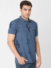Men's Polo Printed Tshirt