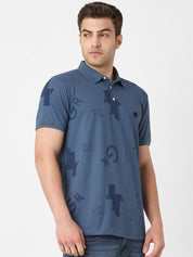 Men's Polo Printed Tshirt