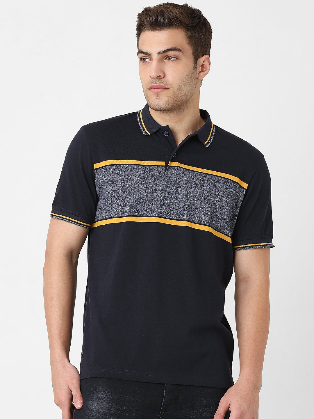 Men's Round Neck striper Tshirt
