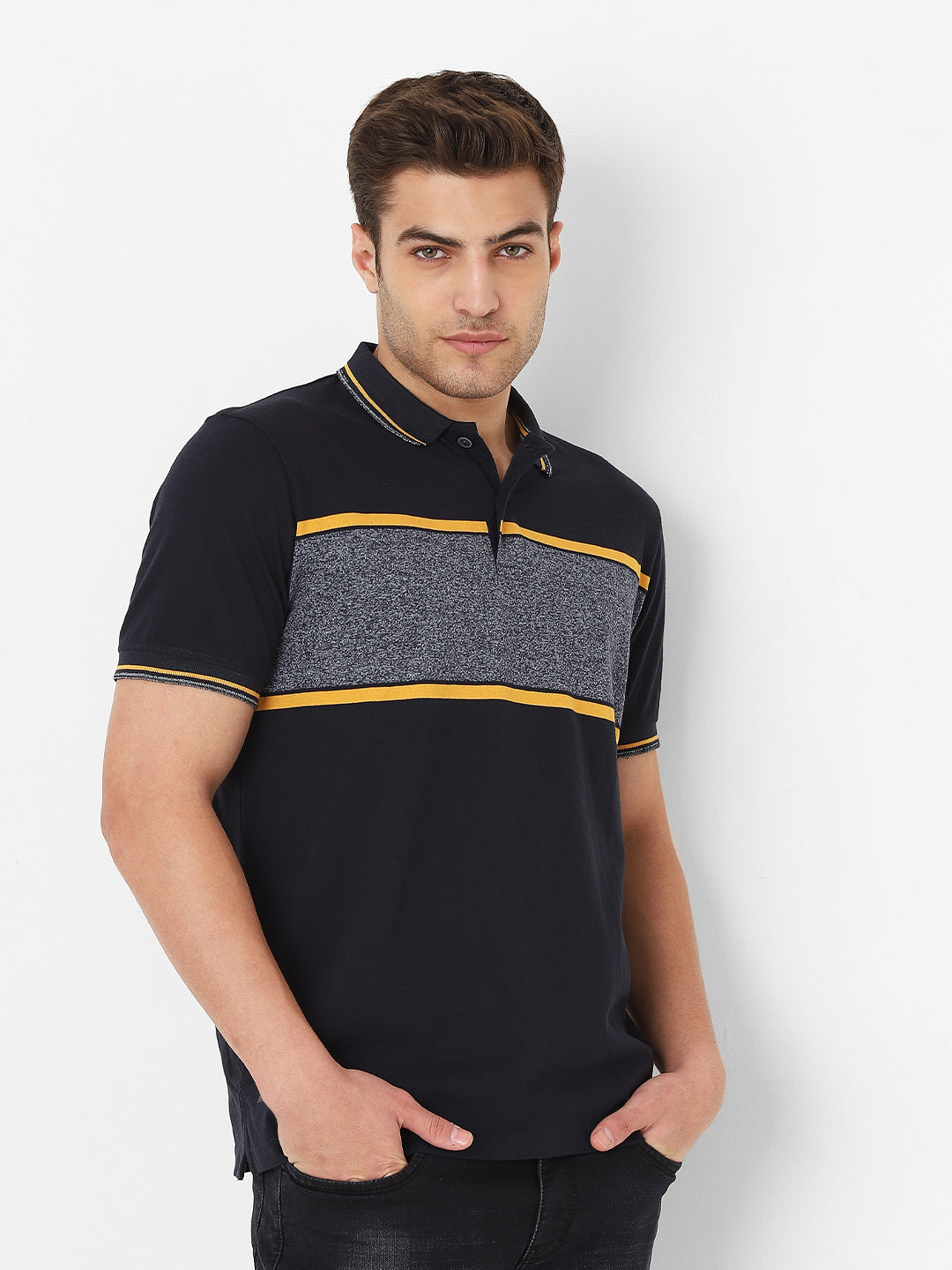 Men's Round Neck striper Tshirt
