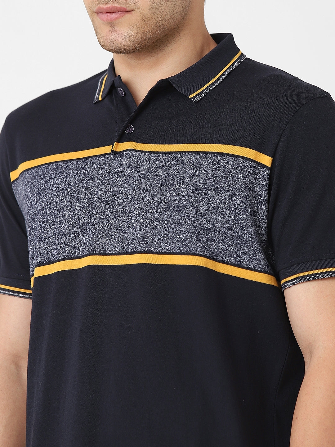 Men's Round Neck striper Tshirt