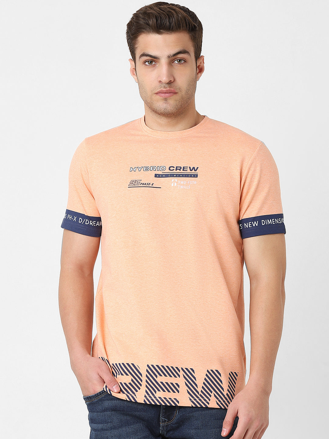Men' Printed Half Sleeve Tshirt