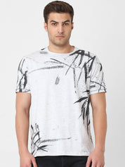 Men' Printed Half Sleeve Tshirt