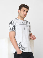 Men' Printed Half Sleeve Tshirt