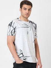 Men' Printed Half Sleeve Tshirt