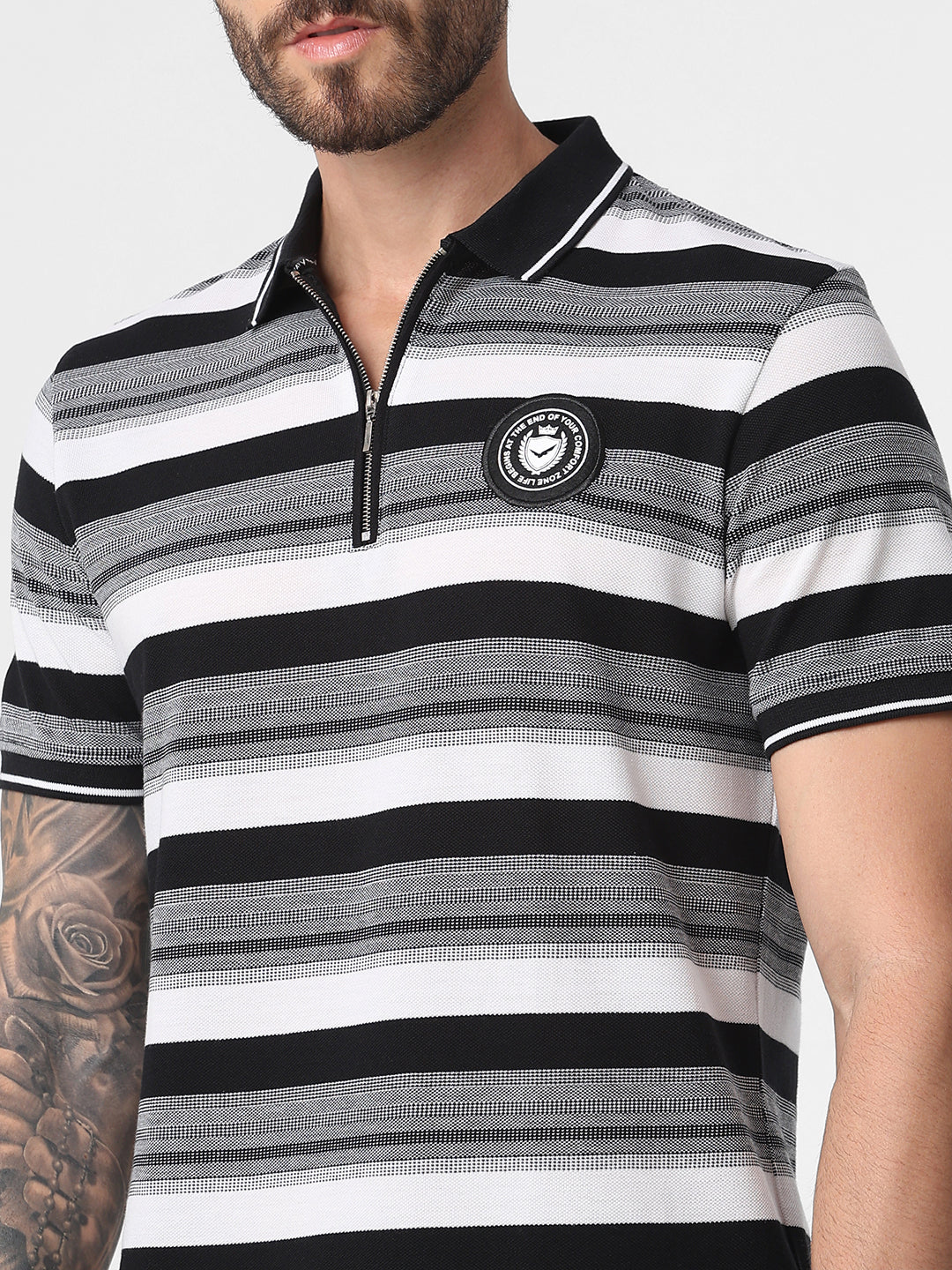 Men's striper Polo Tshirt