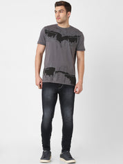 Men's Round Neck Printed Tshirt