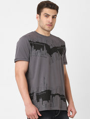 Men's Round Neck Printed Tshirt