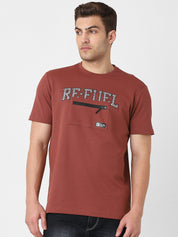 Men's Cut & Sew Round Neck Tshirt