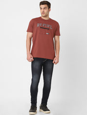 Men's Cut & Sew Round Neck Tshirt