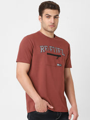 Men's Cut & Sew Round Neck Tshirt