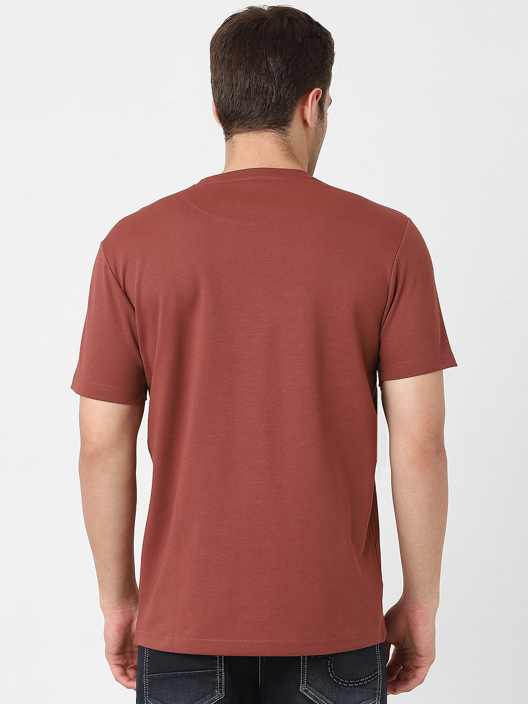 Men's Cut & Sew Round Neck Tshirt