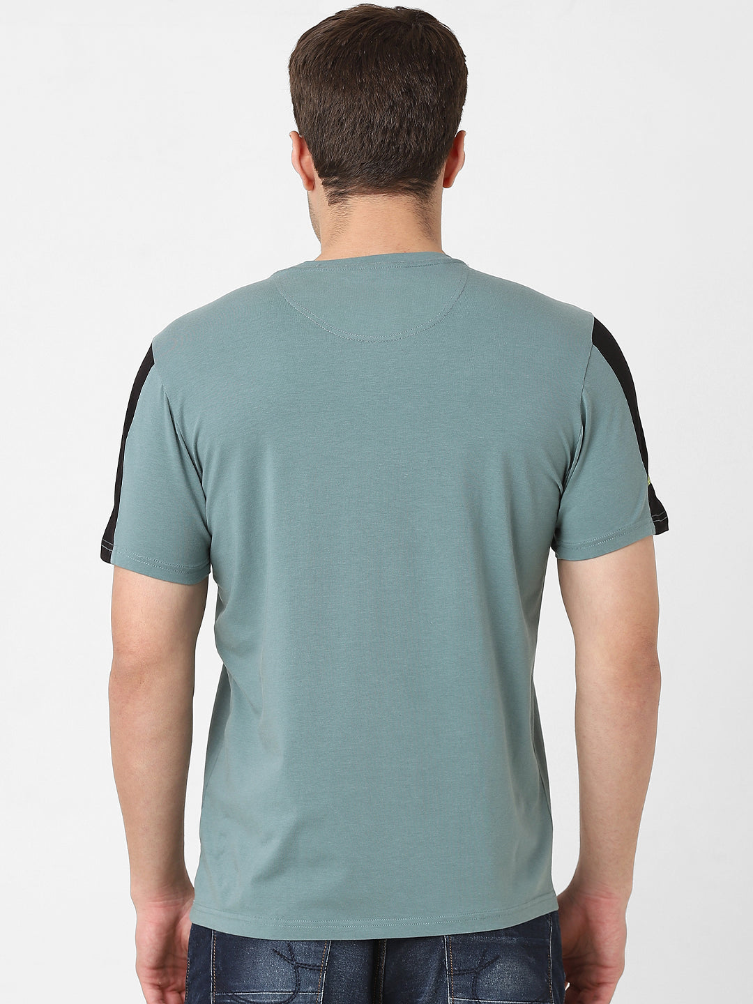 Men's Cut & Sew Round Neck Tshirt