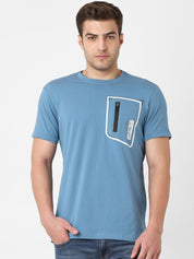 Men's Cut & Sew Round Neck Tshirt