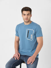 Men's Cut & Sew Round Neck Tshirt