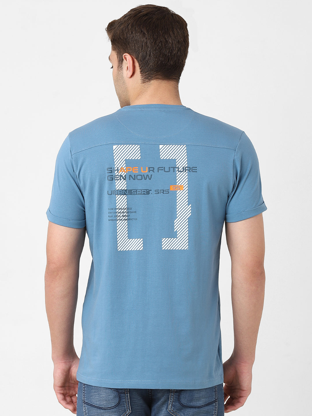 Men's Cut & Sew Round Neck Tshirt