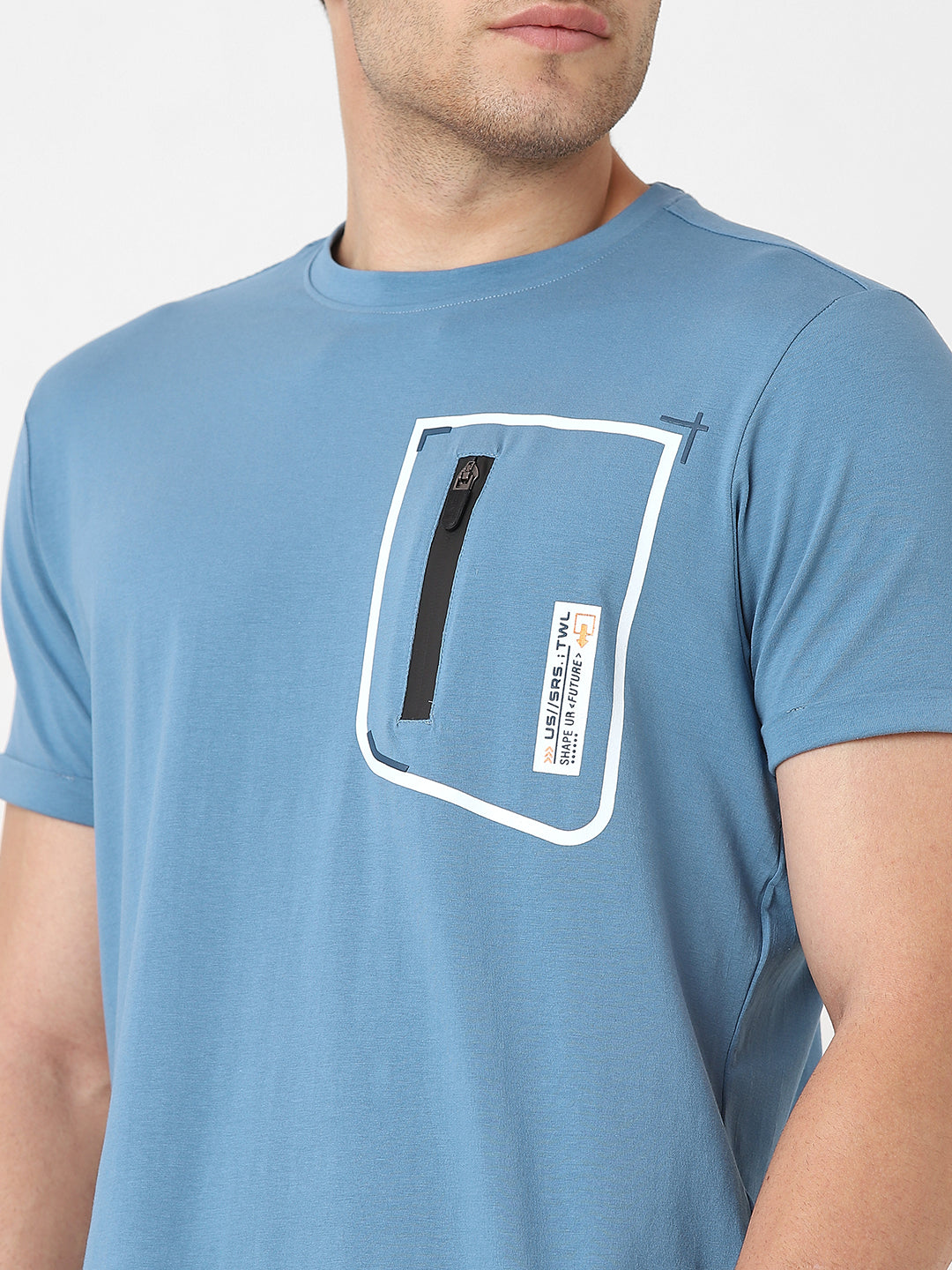 Men's Cut & Sew Round Neck Tshirt