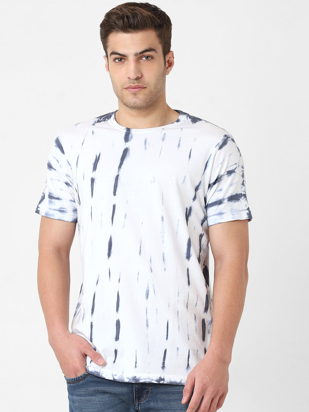 Men's Cut & Sew Round Neck Tshirt