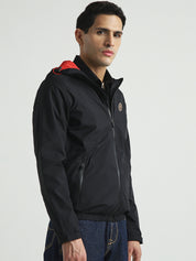 Men's Black Hooded Jacket