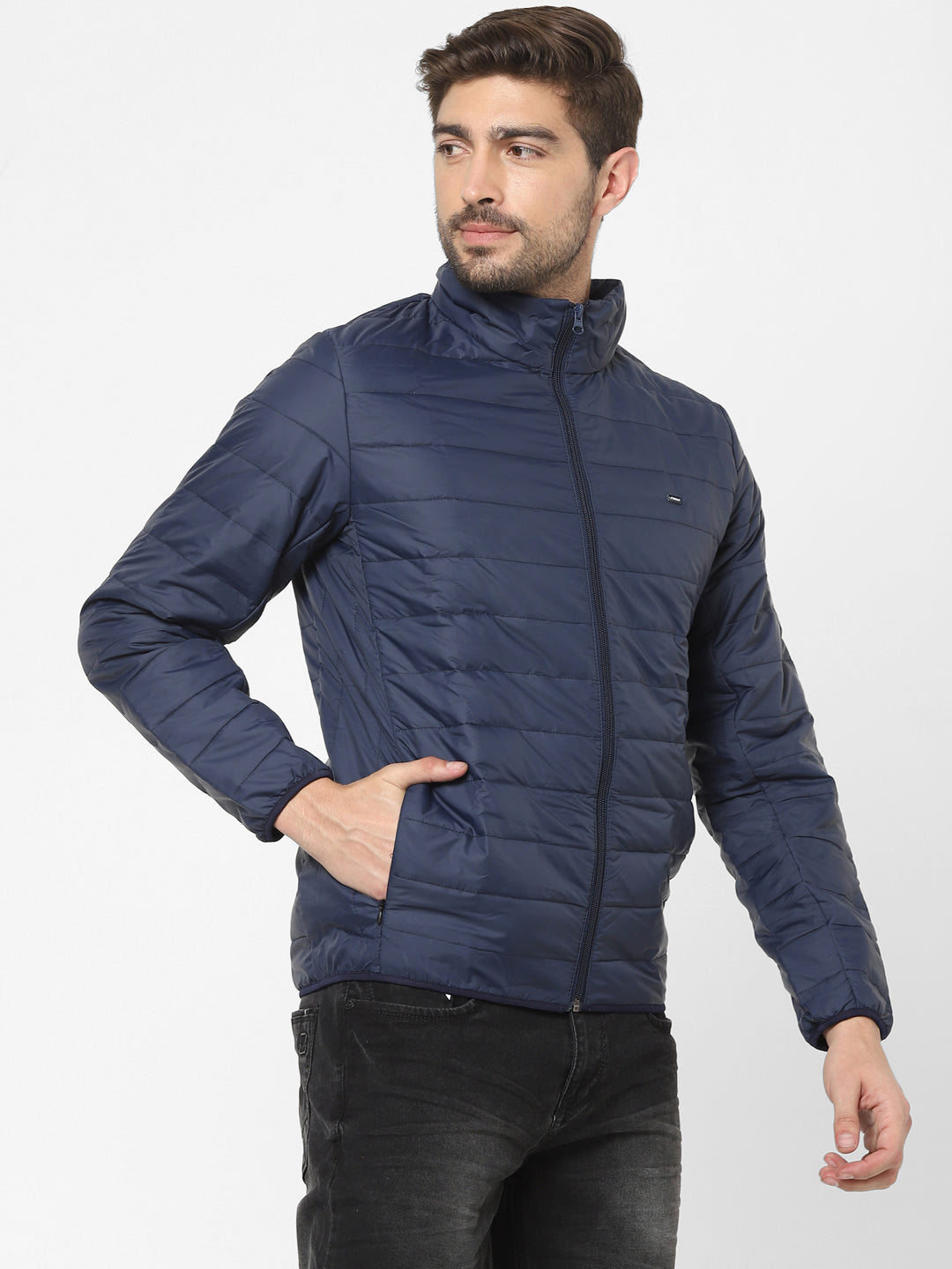 Men's Blue Bomber Jacket