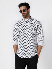 Men Regular Fit Printed Kurta Shirt