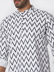 Men Regular Fit Printed Kurta Shirt