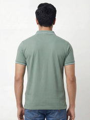 Men Regular Fit Johnny Collar Solid T-Shirt