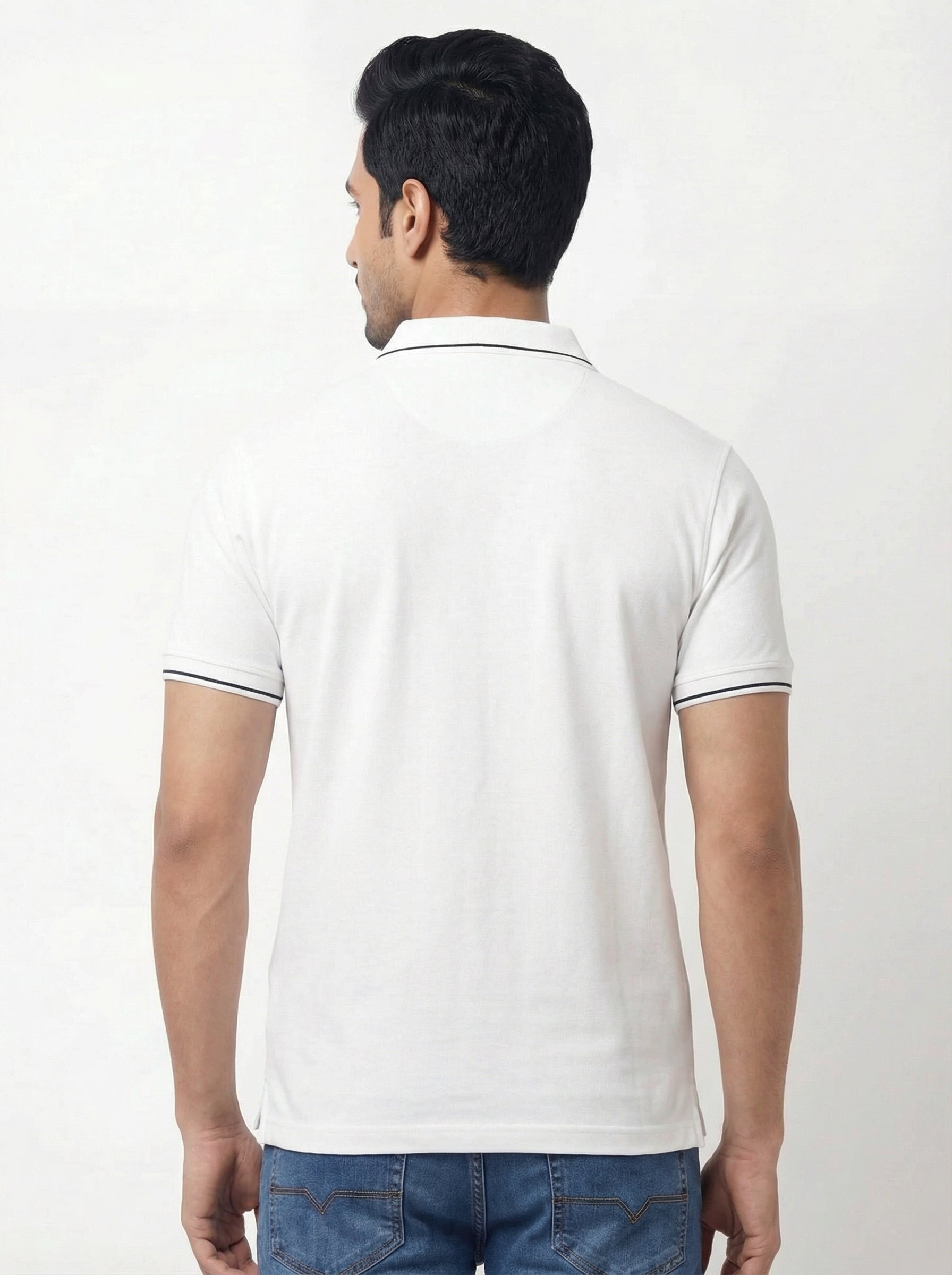 Men Regular Fit Johnny Collar Solid T-Shirt