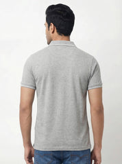 Men Regular Fit Johnny Collar Solid T-Shirt
