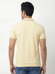 Men Regular Fit Johnny Collar Solid T-Shirt