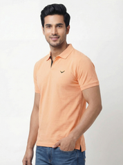 Men Regular Fit Johnny Collar Solid T-Shirt