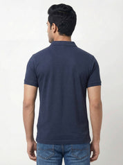 Men Regular Fit Johnny Collar Solid T-Shirt