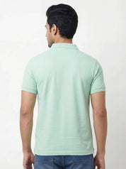 Men Regular Fit Johnny Collar Solid T-Shirt