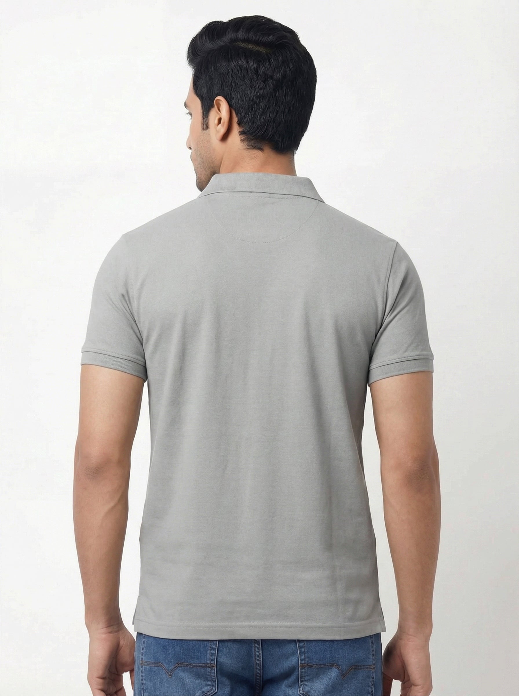 Men Regular Fit Johnny Collar Solid T-Shirt