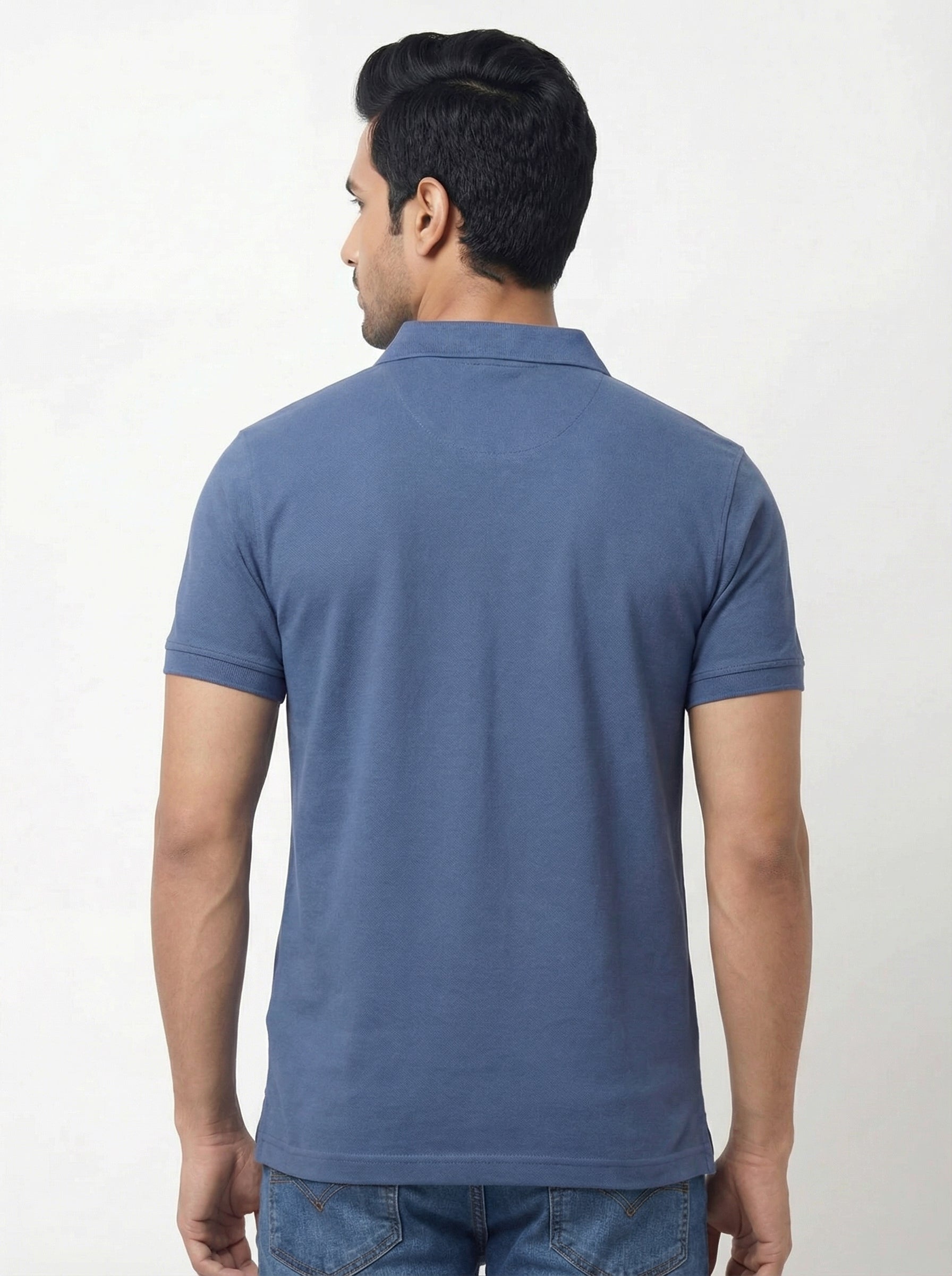 Men Regular Fit Johnny Collar Solid T-Shirt