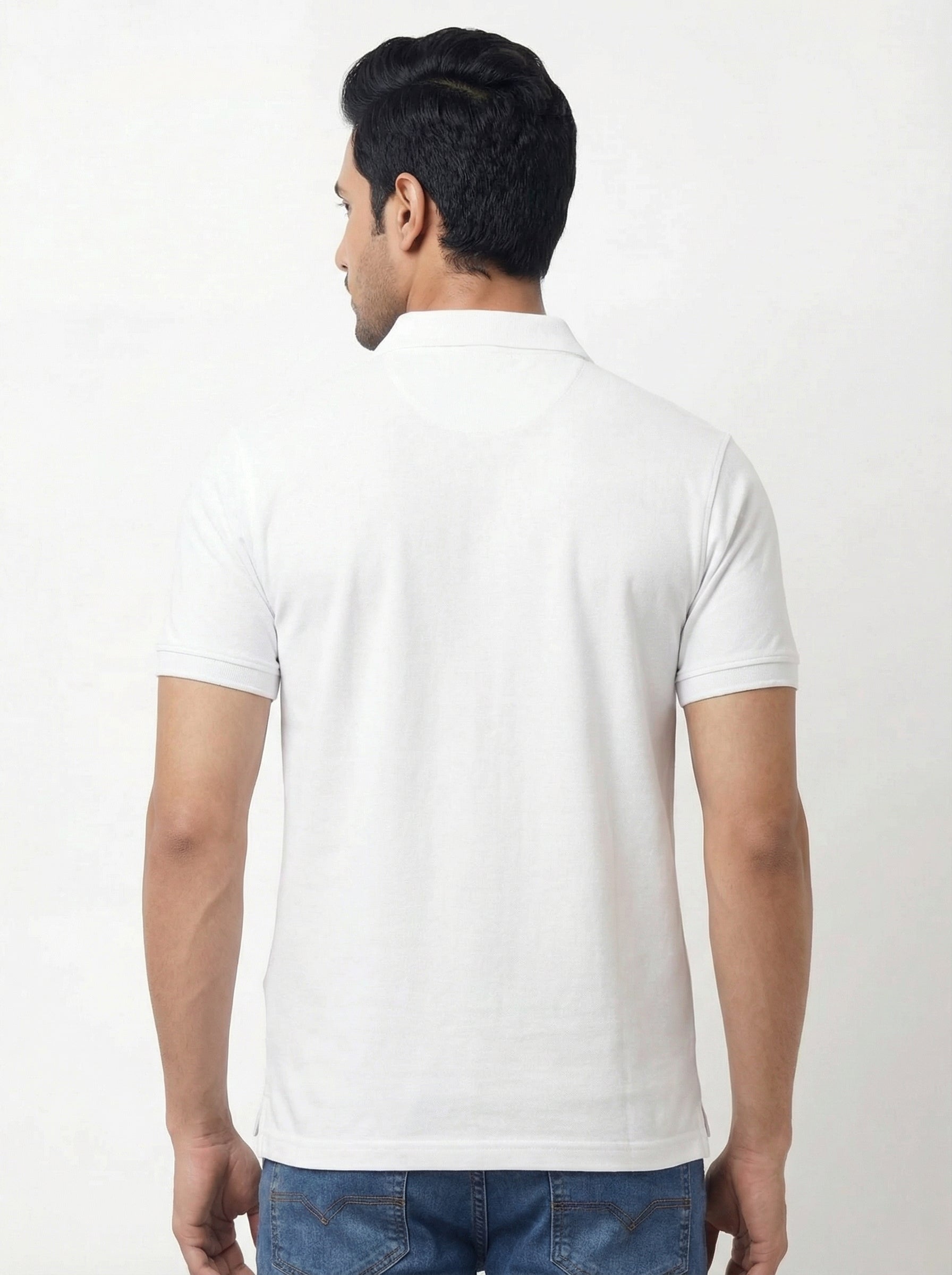 Men Regular Fit Johnny Collar Solid T-Shirt
