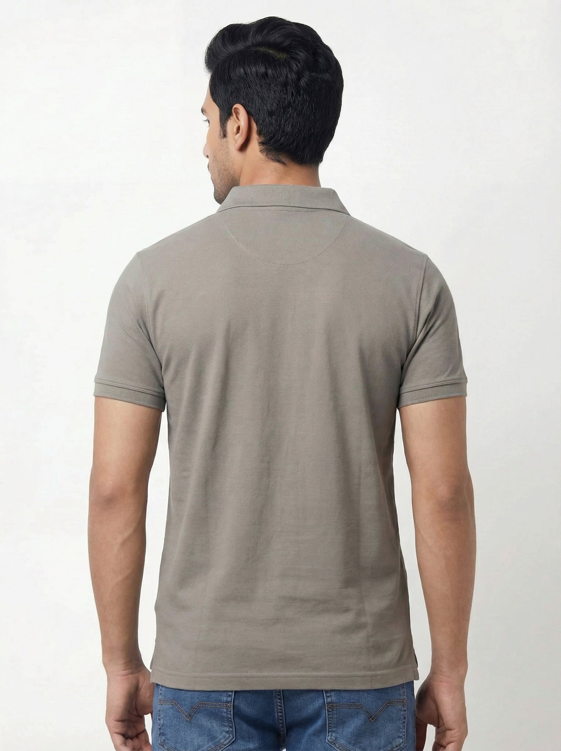 Men Regular Fit Johnny Collar Solid T-Shirt