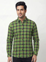 Men's Green Classic Check Shirt