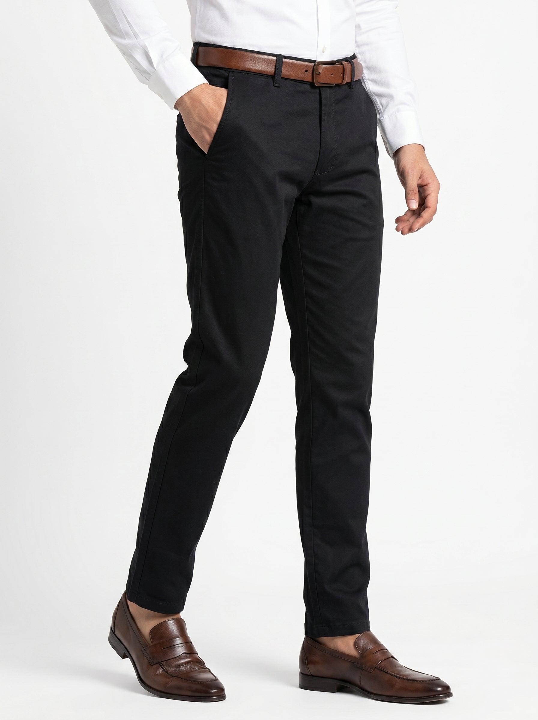 Men's Black Formal Trousers