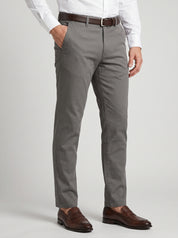 Men's Grey Solid Trousers