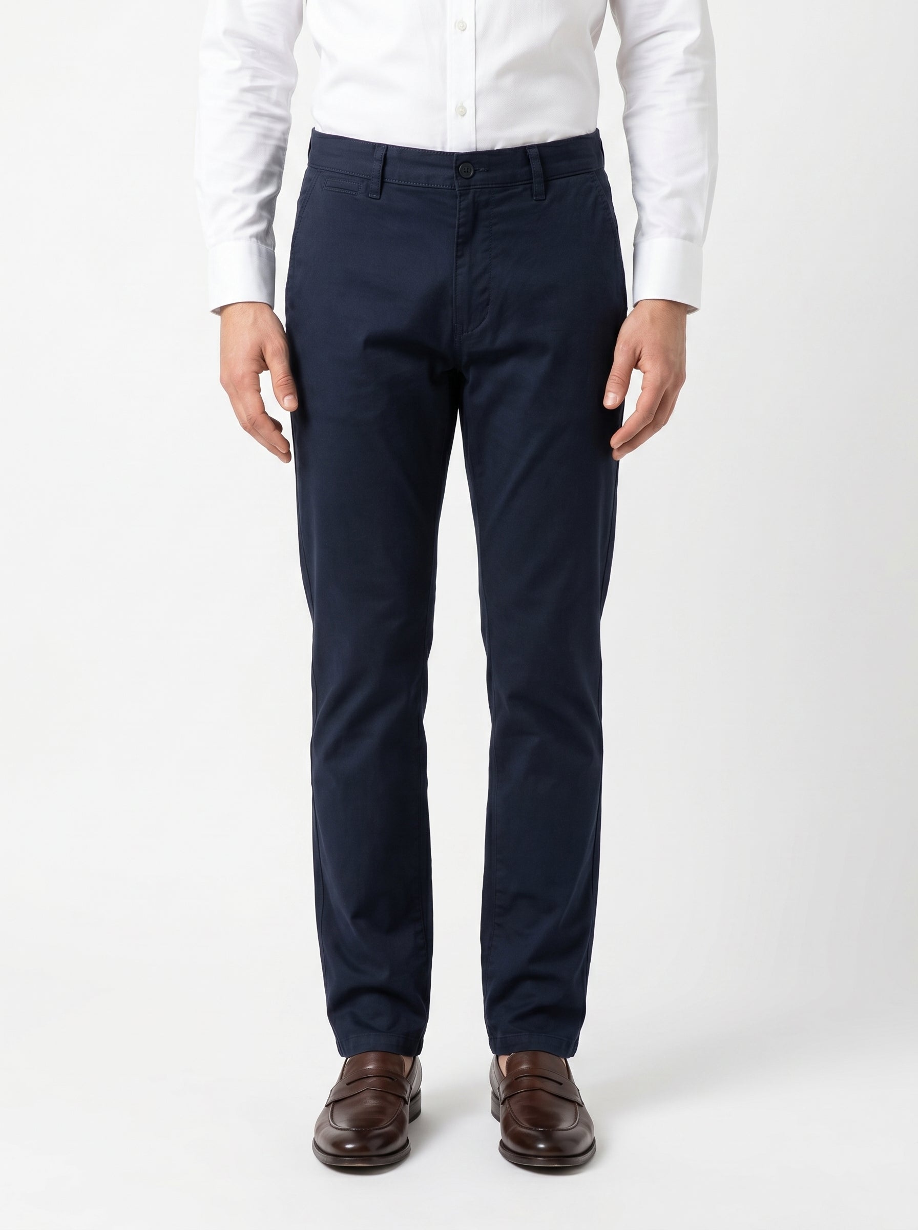 Men's Navy Blue Formal Trousers