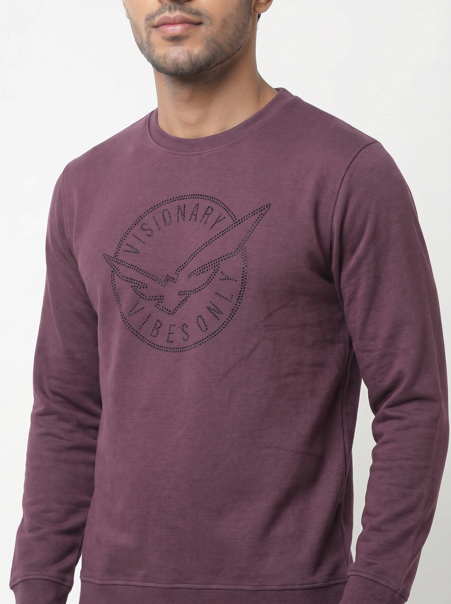 Men's Maroon Party Mood sweatshirt