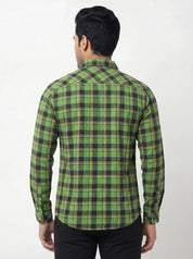 Men's Green Classic Check Shirt