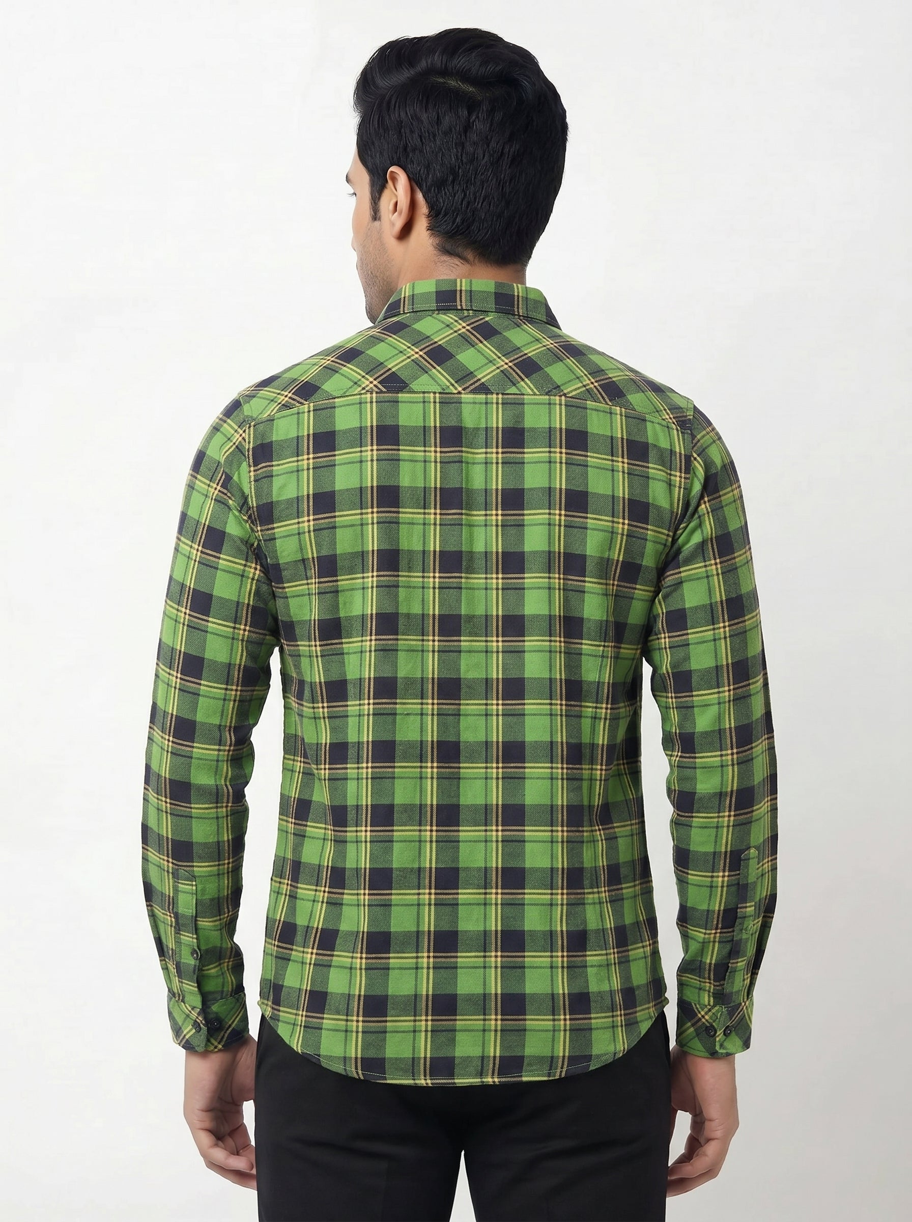 Men's Green Classic Check Shirt