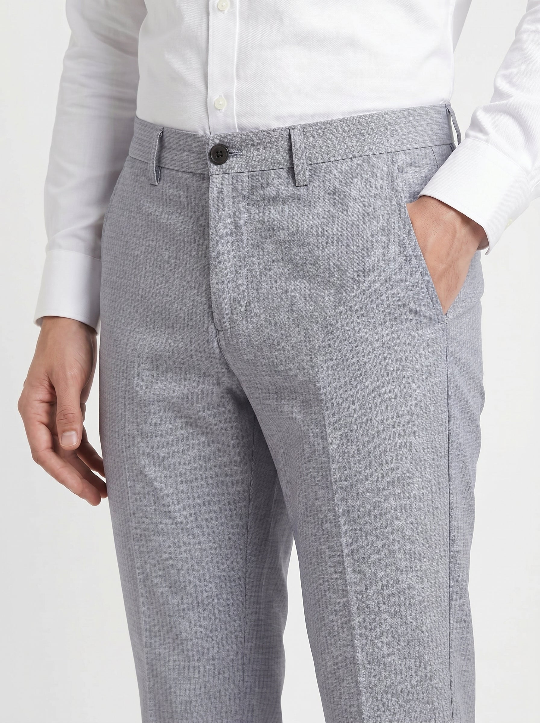 Men's  Cement Grey Trousers