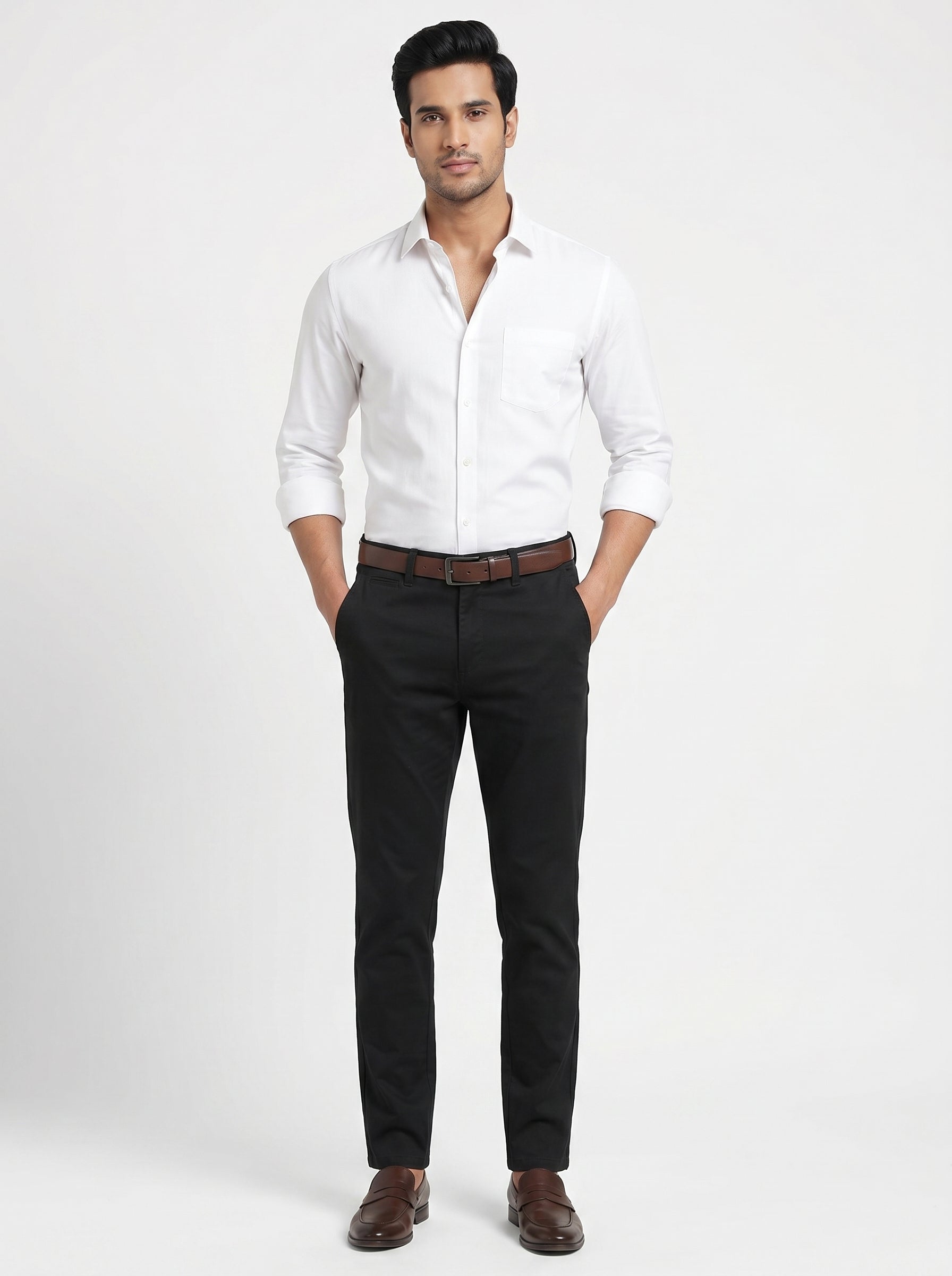 Men's Black Formal Trousers