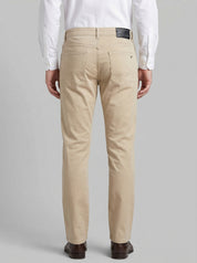 Men's Beige Casual Trousers