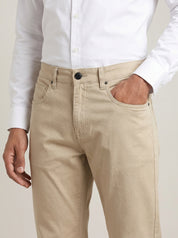 Men's Beige Casual Trousers