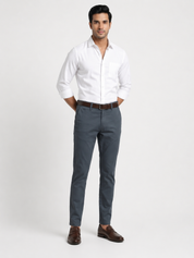 Men's Charcoal Grey Formal Trousers
